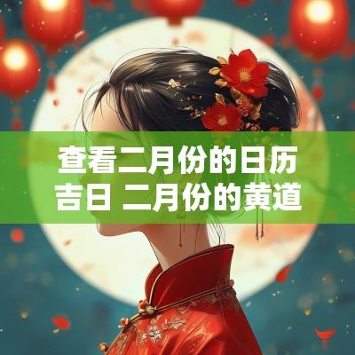 查看二月份的日历吉日 二月份的黄道吉日一览表