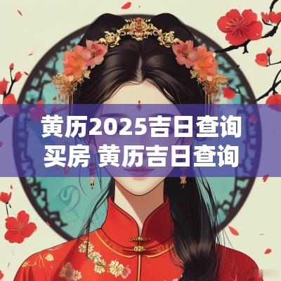 黄历2025吉日查询买房 黄历吉日查询2025建房日子