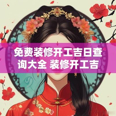免费装修开工吉日查询大全 装修开工吉日查询2025