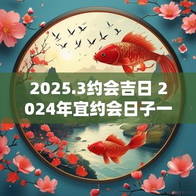 2025.3约会吉日 2025年宜约会日子一览表