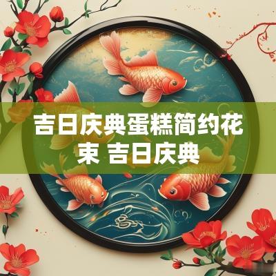吉日庆典蛋糕简约花束 吉日庆典