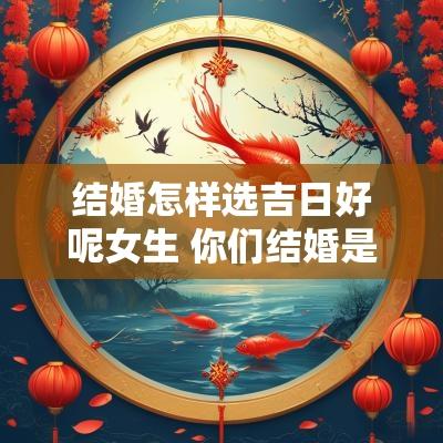 结婚怎样选吉日好呢女生 你们结婚是怎么选吉日的