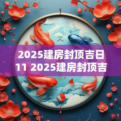 2025建房封顶吉日11 2025建房封顶吉日查询