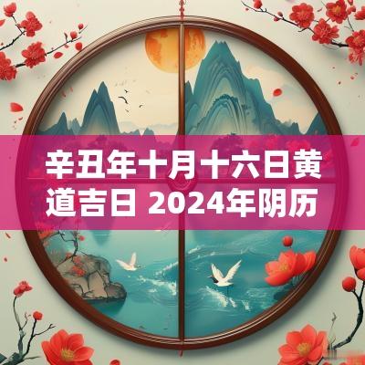 辛丑年十月十六日黄道吉日 2025年阴历十月十六是黄道吉日吗