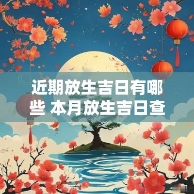 近期放生吉日有哪些 本月放生吉日查询农历