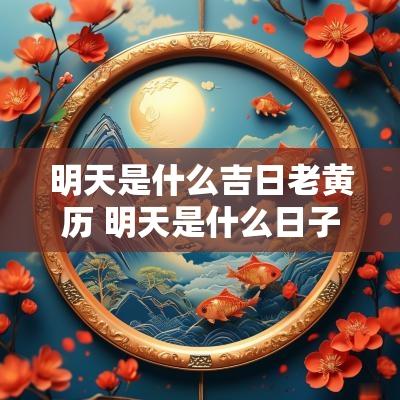 明天是什么吉日老黄历 明天是什么日子老黄历吉日查询