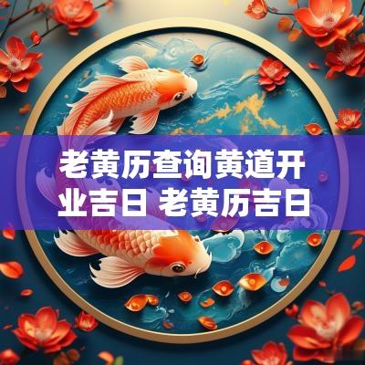 老黄历查询黄道开业吉日 老黄历吉日查询开光