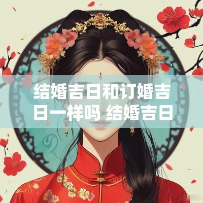 结婚吉日和订婚吉日一样吗 结婚吉日和八字
