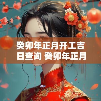 癸卯年正月开工吉日查询 癸卯年正月开业吉日查询