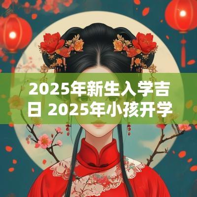 2025年新生入学吉日 2025年小孩开学吉日