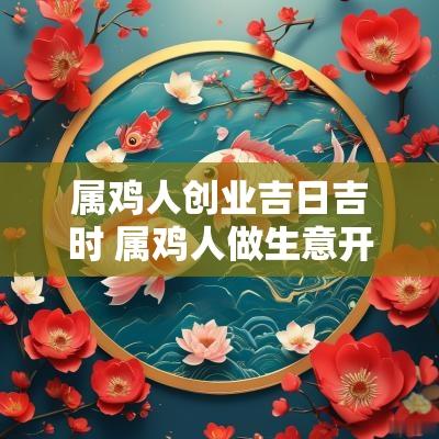 属鸡人创业吉日吉时 属鸡人做生意开张吉日