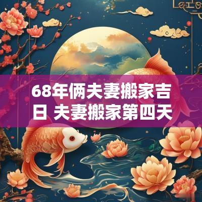 68年俩夫妻搬家吉日 夫妻搬家第四天