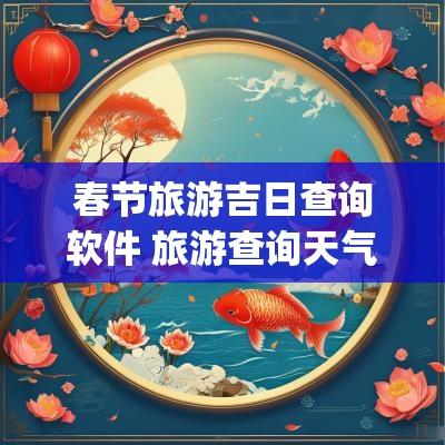 春节旅游吉日查询软件 旅游查询天气预报哪个app最准确