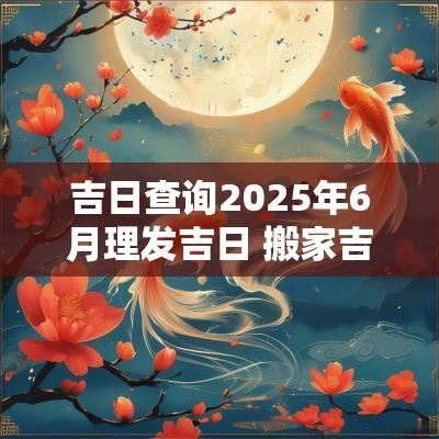 吉日查询2025年6月理发吉日 搬家吉日2025年10月搬家吉日查询