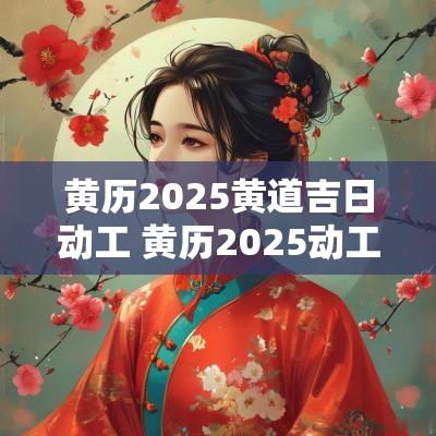 黄历2025黄道吉日动工 黄历2025动工吉日查询