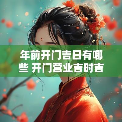 年前开门吉日有哪些 开门营业吉时吉日