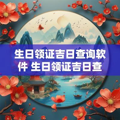 生日领证吉日查询软件 生日领证吉日查询软件下载
