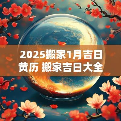 2025搬家1月吉日黄历 搬家吉日大全2025