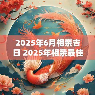 2025年6月相亲吉日 2025年相亲最佳日子