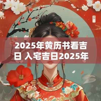 2025年黄历书看吉日 入宅吉日2025年黄历