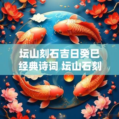 坛山刻石吉日癸巳经典诗词 坛山石刻
