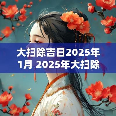 大扫除吉日2025年1月 2025年大扫除吉日时间表