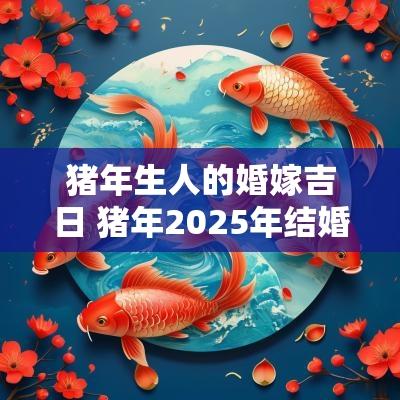 猪年生人的婚嫁吉日 猪年2025年结婚吉日