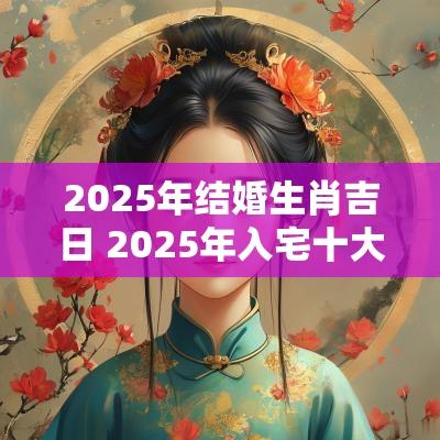 2025年结婚生肖吉日 2025年入宅十大吉日