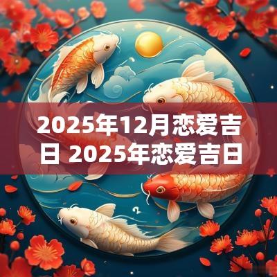 2025年12月恋爱吉日 2025年恋爱吉日查询