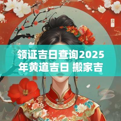 领证吉日查询2025年黄道吉日 搬家吉日2025年黄道吉日