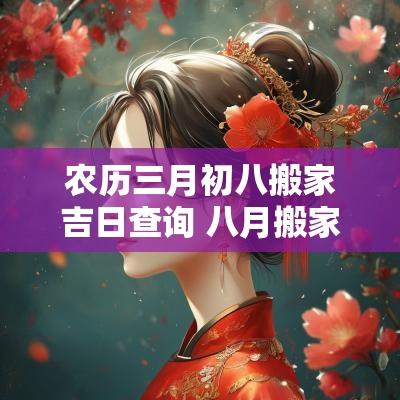 农历三月初八搬家吉日查询 八月搬家吉日 农历三月初八搬家吉日查询 八月搬家吉日