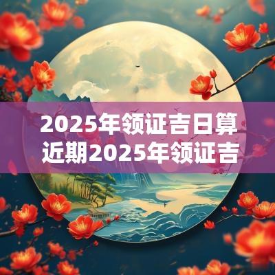 2025年领证吉日算 近期2025年领证吉日