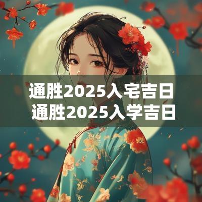 通胜2025入宅吉日 通胜2025入学吉日