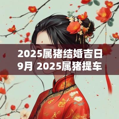 2025属猪结婚吉日9月 2025属猪提车吉日