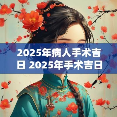 2025年病人手术吉日 2025年手术吉日