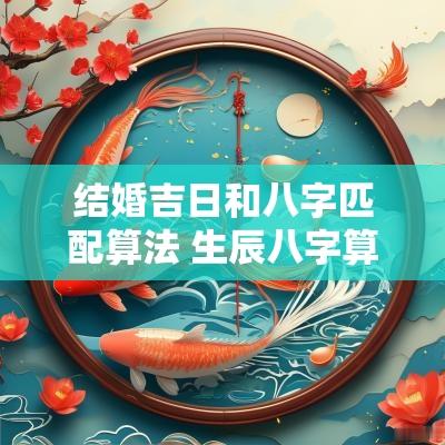 结婚吉日和八字匹配算法 生辰八字算结婚最佳日期