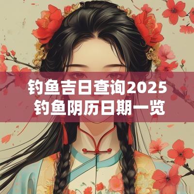 钓鱼吉日查询2025 钓鱼阴历日期一览表