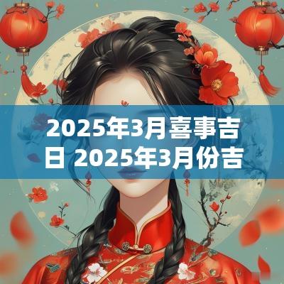 2025年3月喜事吉日 2025年3月份吉日吉时