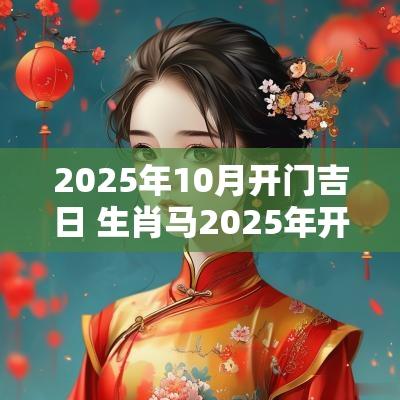 2025年10月开门吉日 生肖马2025年开业吉日
