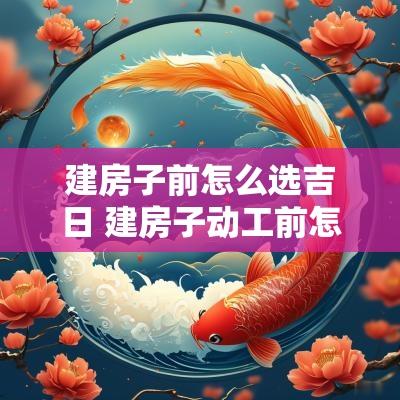 建房子前怎么选吉日 建房子动工前怎么选日子