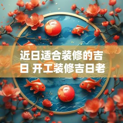 近日适合装修的吉日 开工装修吉日老黄历