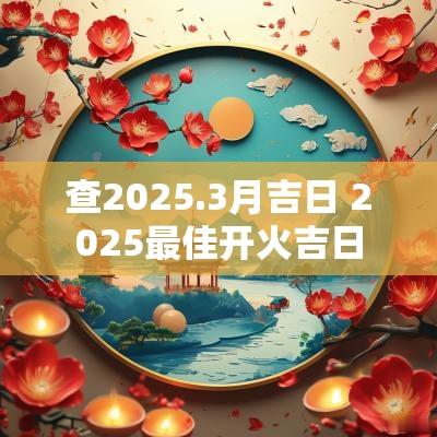 查2025.3月吉日 2025最佳开火吉日