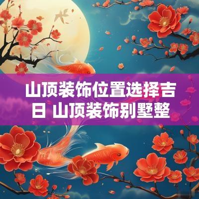 山顶装饰位置选择吉日 山顶装饰别墅整装