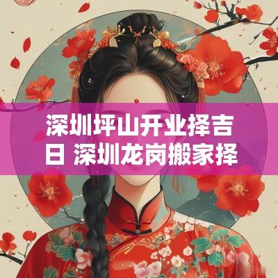 深圳坪山开业择吉日 深圳龙岗搬家择吉日