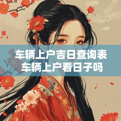 车辆上户吉日查询表 车辆上户看日子吗