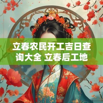 立春农民开工吉日查询大全 立春后工地开工吉日