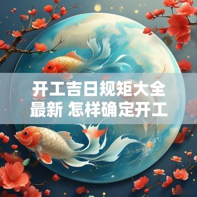 开工吉日规矩大全最新 怎样确定开工动土吉日