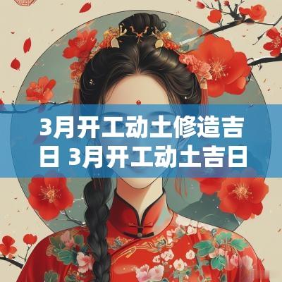 3月开工动土修造吉日 3月开工动土吉日查询