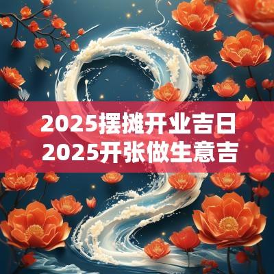 2025摆摊开业吉日 2025开张做生意吉日