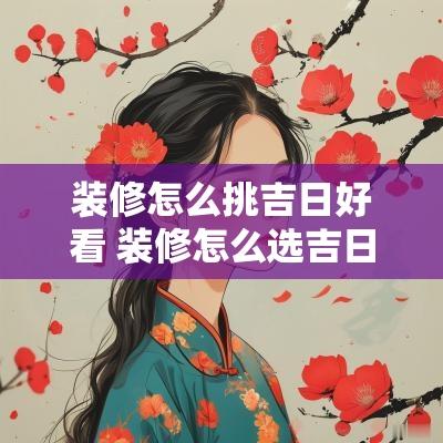 装修怎么挑吉日好看 装修怎么选吉日